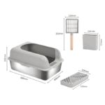 PT-07-01 Semi Enclosed Cat Litter Box
