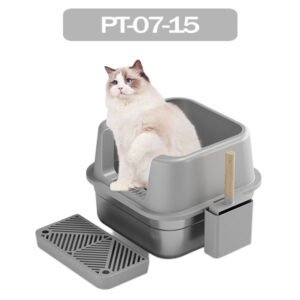 Small Suqare Stainless Steel Cat Litter Box