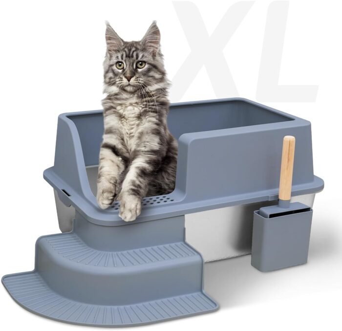 PT-07-05 Tiered Footboard Cat Litter Box