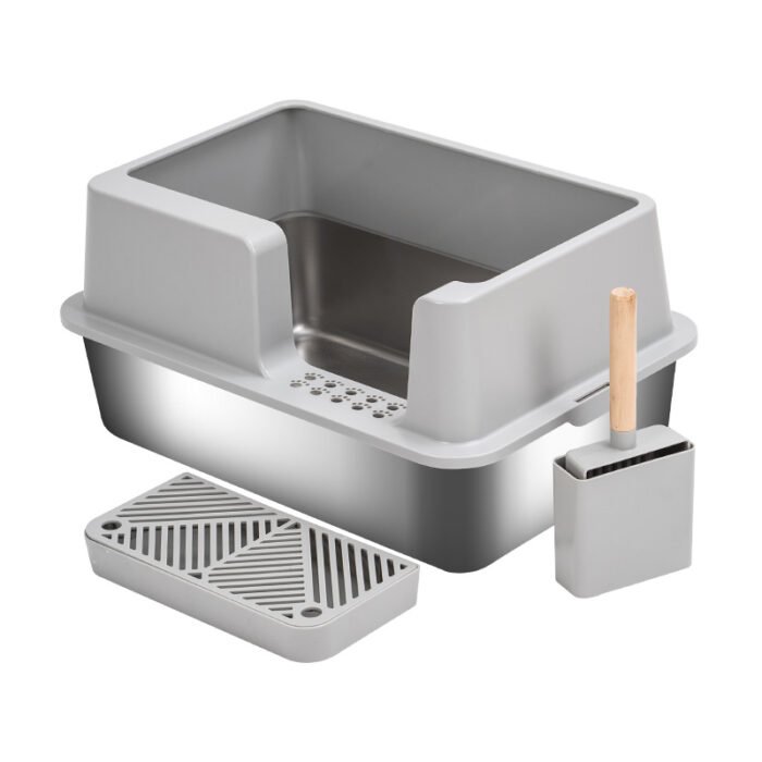 PT-07-02 Side Entry Stainless Litter Box