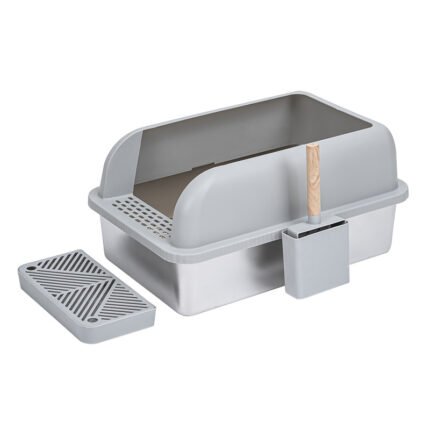 PT-07-03 Full Open Stainless Litter Box