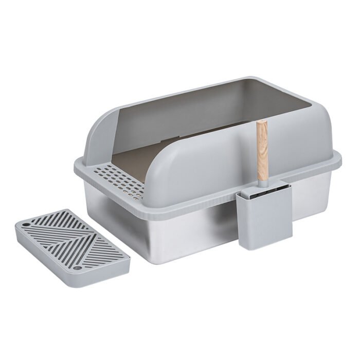 PT-07-03 Full Open Stainless Litter Box