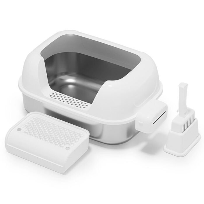 PT-07-12 Oval Side Entry Steel Litter Box