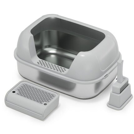 PT-07-12 Oval Side Entry Steel Litter Box