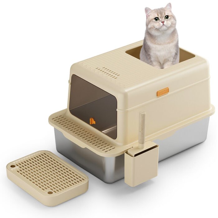 PT-07-09 Top Entry Stainless Litter Box
