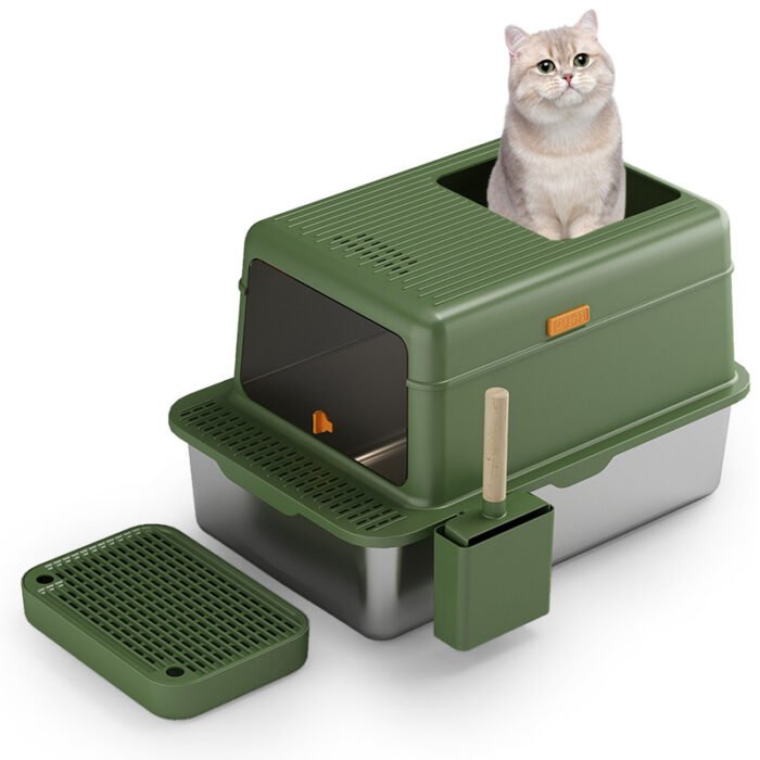 PT-07-09 Top Entry Stainless Litter Box