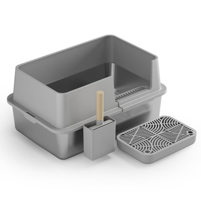 PT-07-07 Full Enclosed Stainless Litter Box