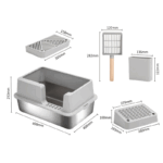 PT-07-02 Side Entry Stainless Litter Box