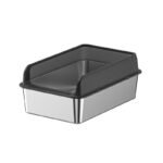 Front Entry Stainless Steel Cat Litter Box