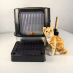 PT-07-33 Flip Cover Metal Cat Litter Box
