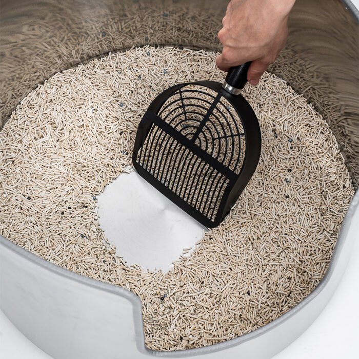 Round Stainless Steel Litter Box
