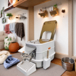 PT-07-33 Flip Cover Metal Cat Litter Box