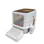 PT-07-33 Flip Cover Metal Cat Litter Box
