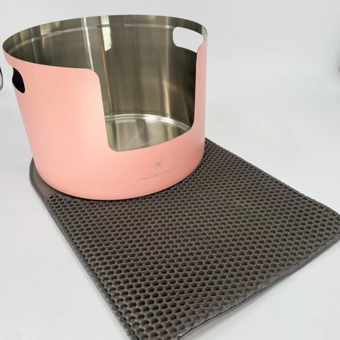 PT-08-10A Painted Round Stainless Litter Box