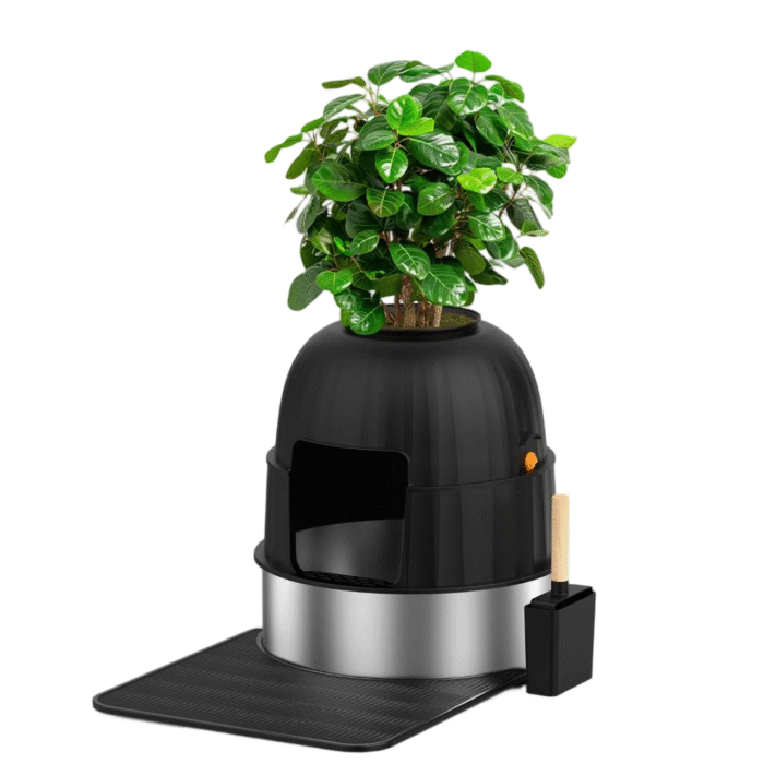 Artificial Plants & Cat Planter Litter Box