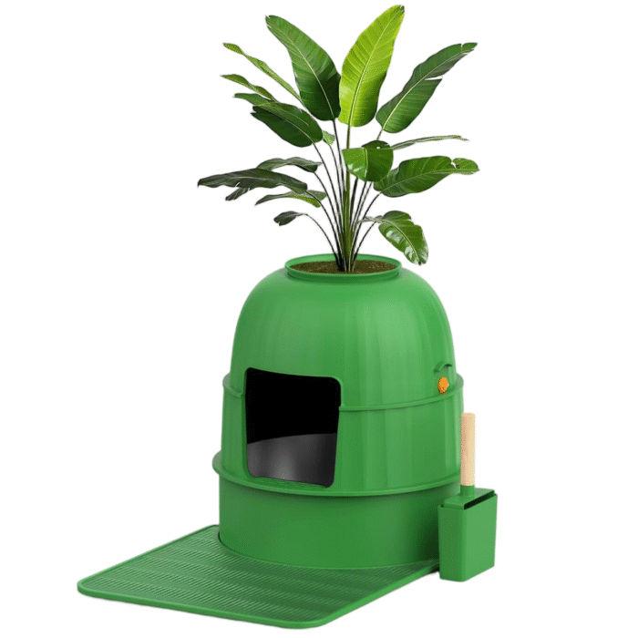 Artificial Plants & Cat Planter Litter Box