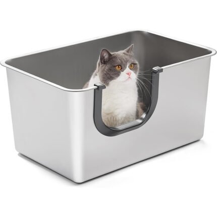 U-shaped Stainless Steel Cat Litter Box