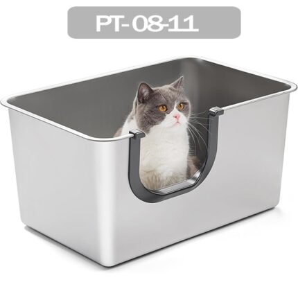 1 piece stainless steel cat litter box